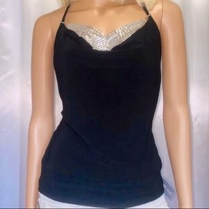 Vintage cowl neck halter top